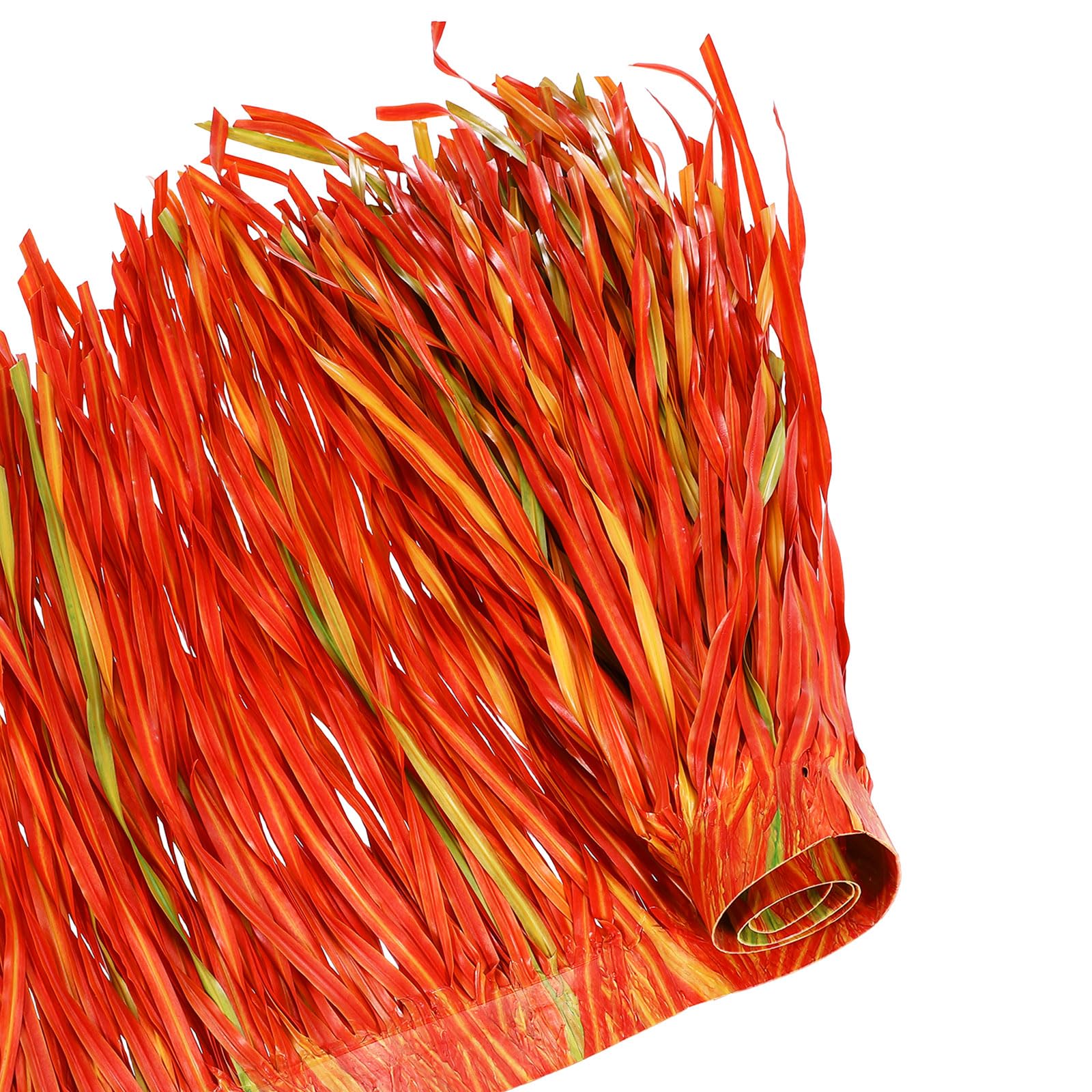 sourcing map Tiki Straw Roof 40" x 24" Mexican Artificial Palm Straw Rolls Hut Grass Skirting Roof for Garden Patio Tiki Bars Fence Party Decoration, Twisted Vine Maple Red Mix