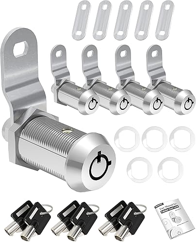 Miniatura 10 de Naissian Cerraduras de RV 2023 para puerta de almacenamiento, cerradura de leva cilíndrica para puerta de almacenamiento de RV, caja de