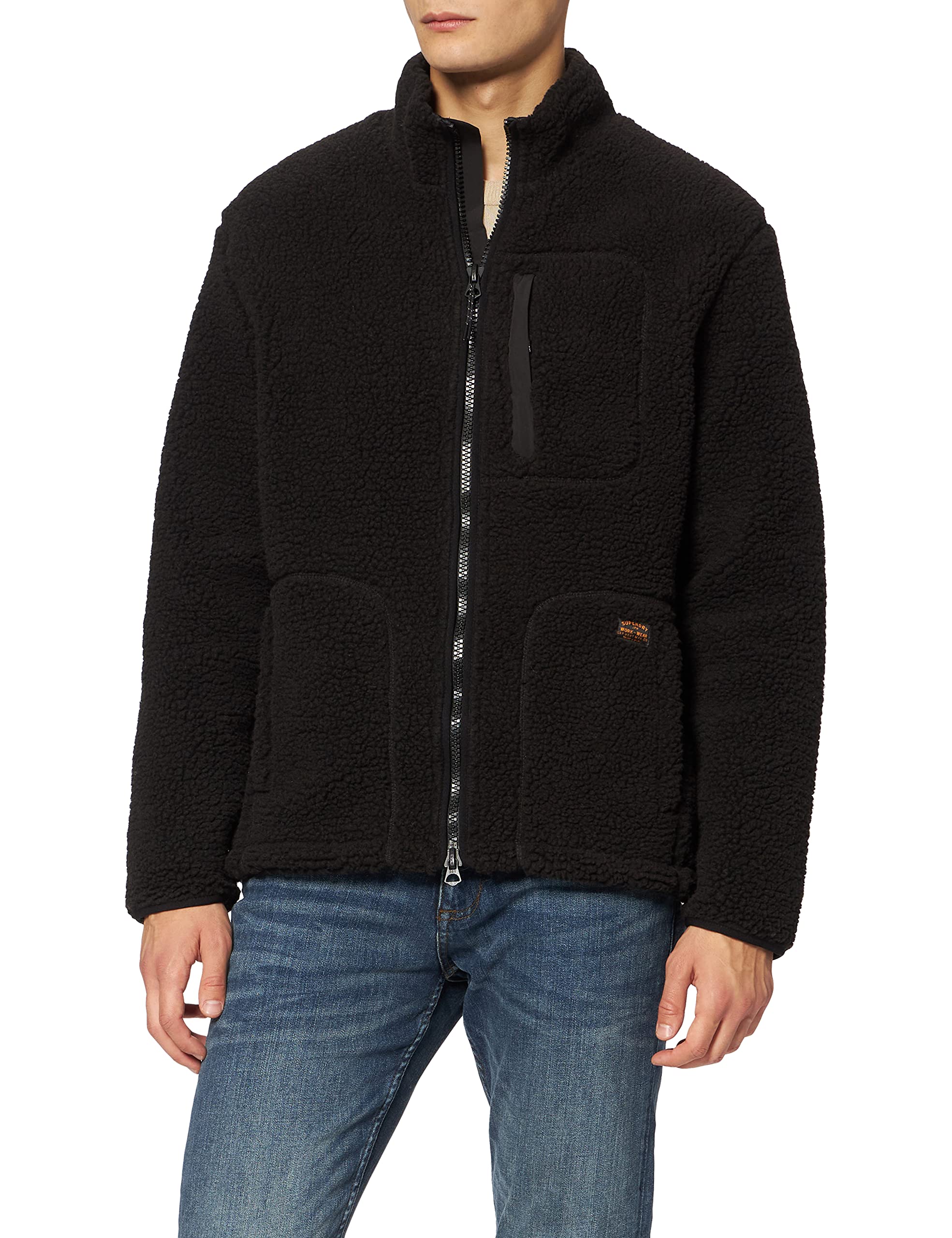 SUPERDRYmens Sherpa Workwear Jacket Coat