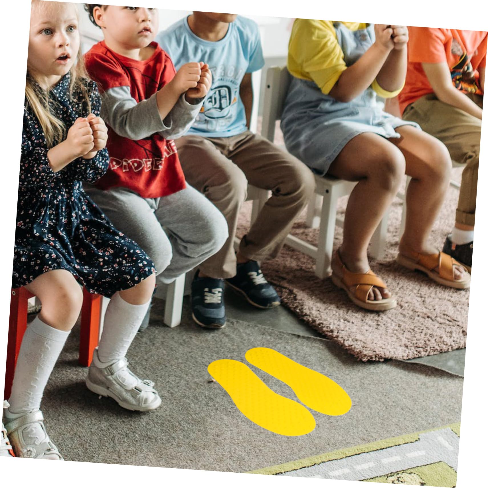 Abaodam 5pares Sensoriales Huellas Táctiles para Entrenamiento De Pies Juguetes Infantiles para Coordinación y Equilibrio Uso Interiores y Exteriores para Guarderías y Hogares