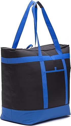 Bolsa térmica con aislamiento XXXL con fondo duro. Hecho de materiales resistentes, aislamiento grueso, cremallera grande y resistente. para