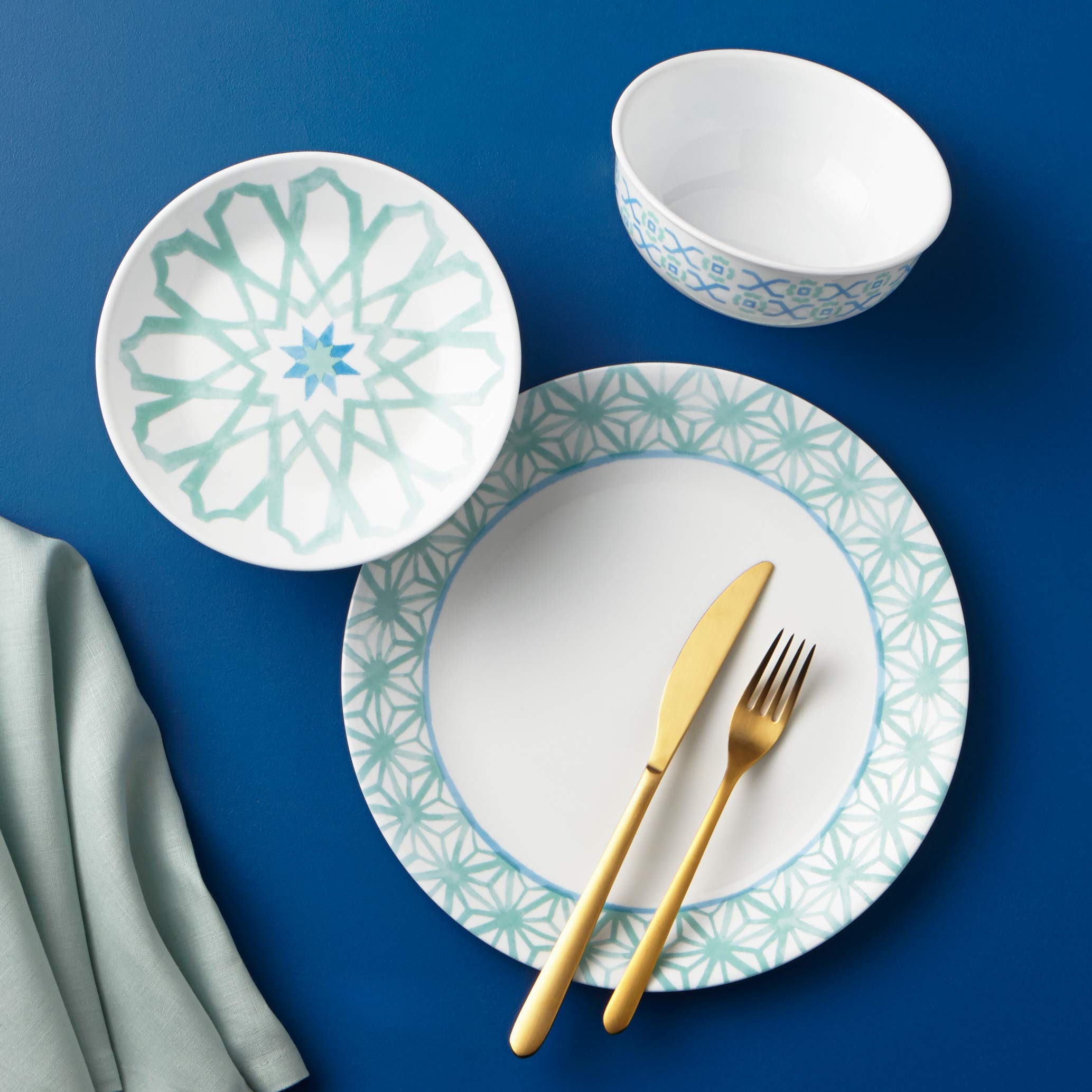 Corelle Amalfi Verde Dinnerware Set - 18 Piece -3 Corelle Amalfi Verde Dinnerware Set - 18 Piece -3
