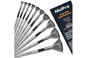 Nicpro Fan Paint Brushes: Precision Painting for Every Detail