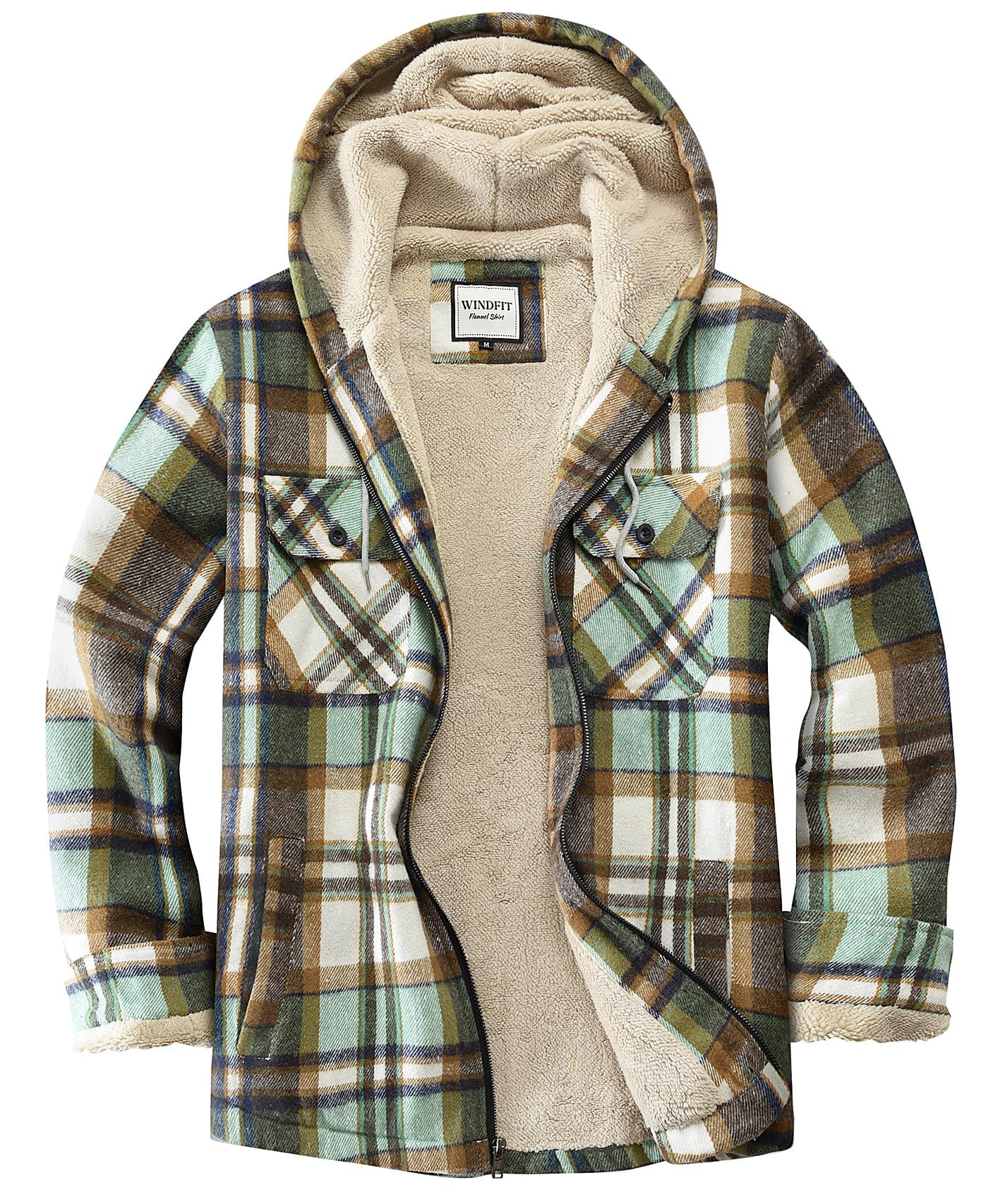 WINDFIT Plaid Sherpa Jacket