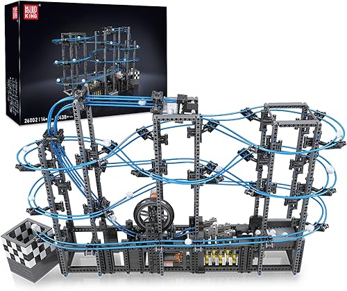 Mould King 26002 Juego de bloques de construcción de canicas, juegos de modelos de construcción de posavasos educativos para niños a partir de 8