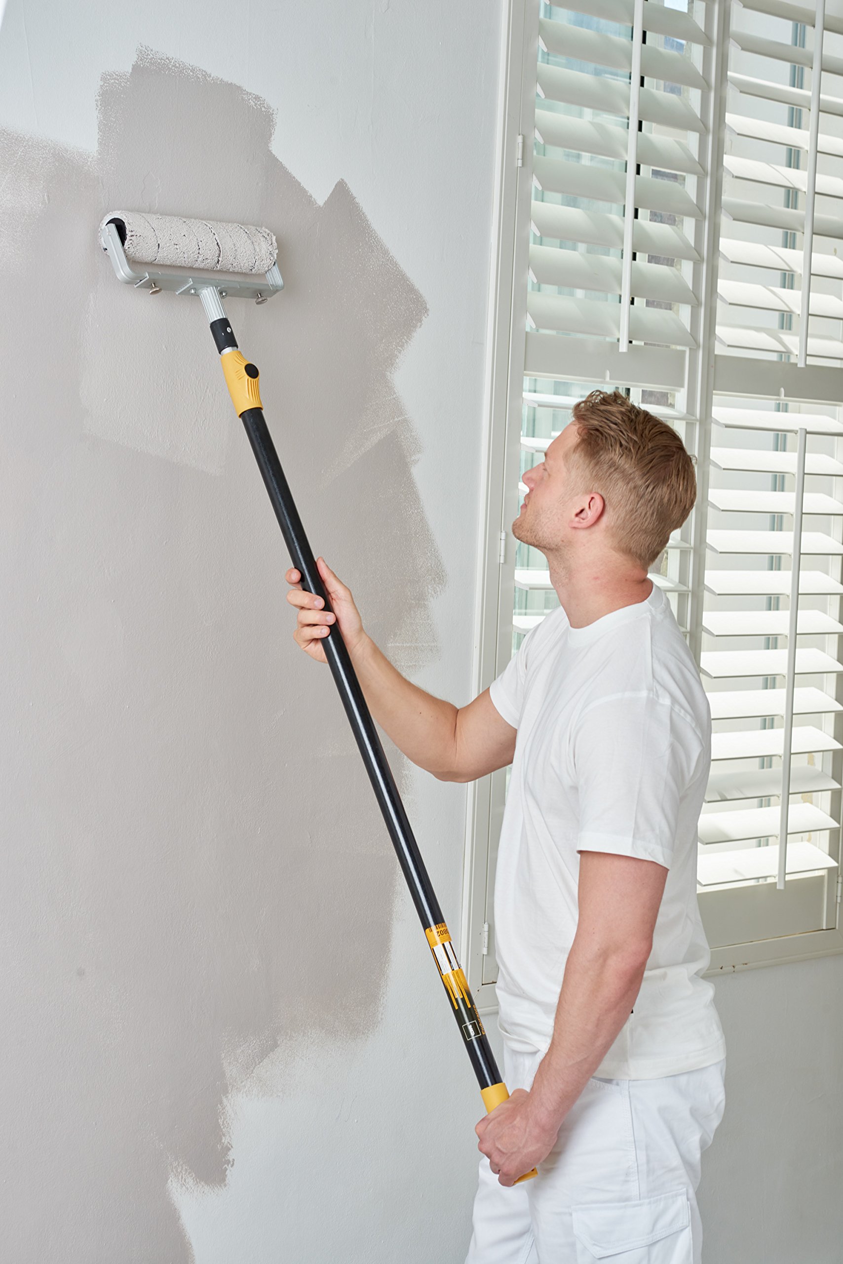 Coral Outils de 42700 Endurance Rouleau à peinture Cadre avec un motif Heavy Duty réglable double bras de 12 à 45,7 cm – Gris