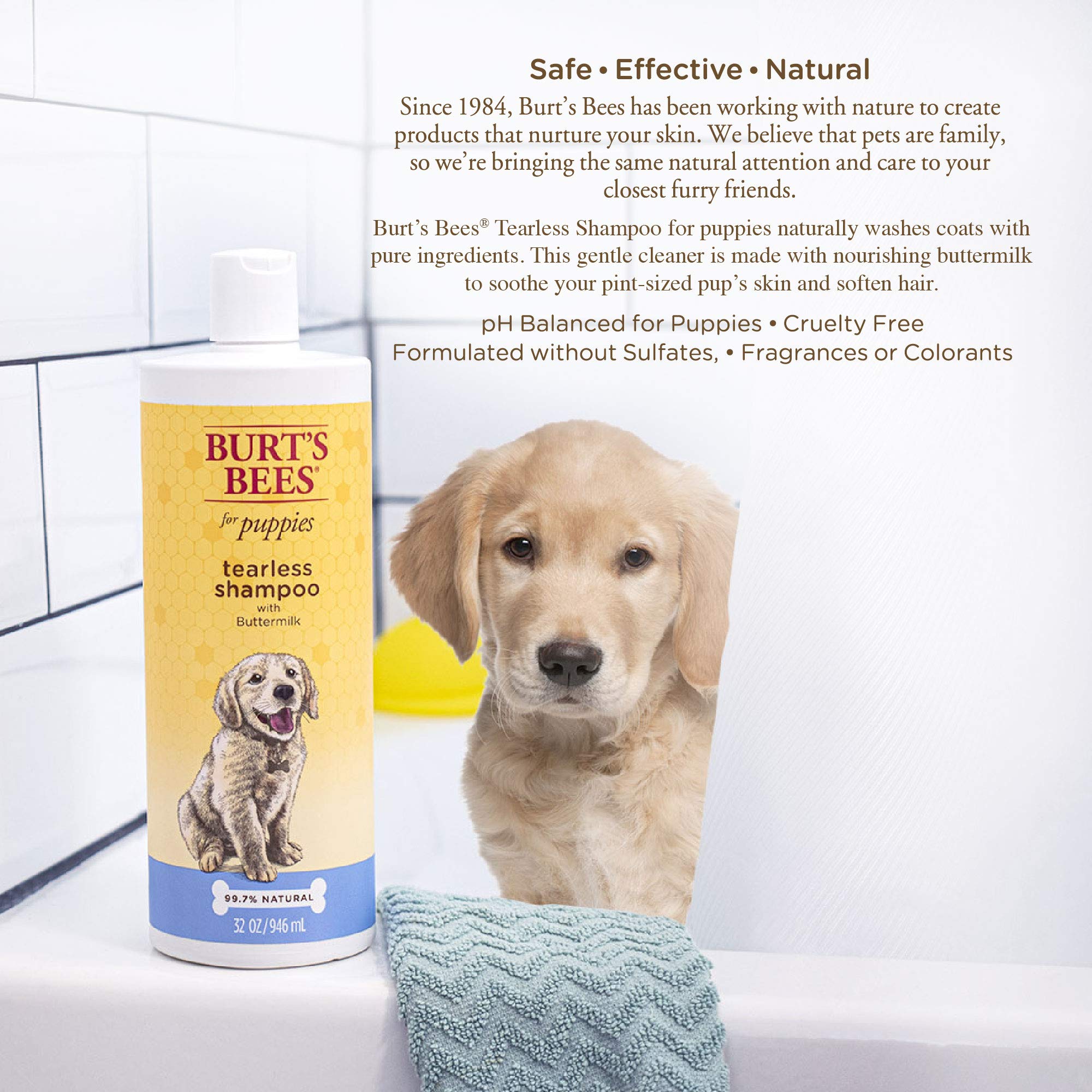 burt's bees tearless puppy shampoo with buttermilk