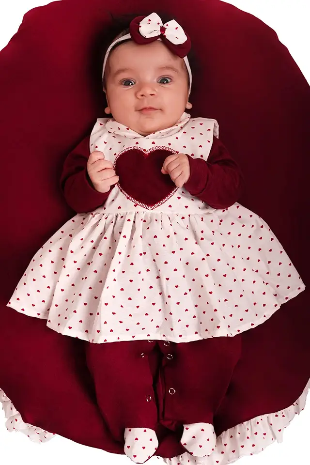 Saída Maternidade Menina Love 4 Peças Roupa de Bebê