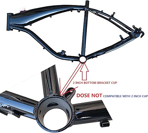 Miniatura 3 de Kit de conversión Juego de manivela Soporte inferior para bicicleta bicicleta inferior soporte - Bicicleta motorizada a gas