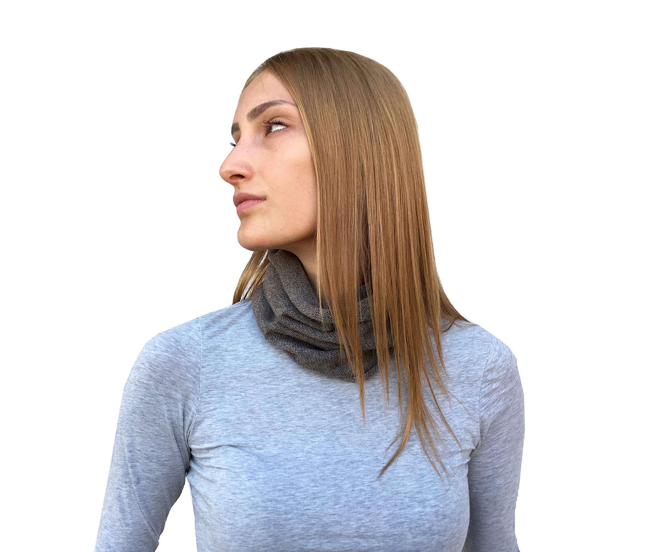 Sciarpa Anello Scalda Collo Donna Cachemire Inverno