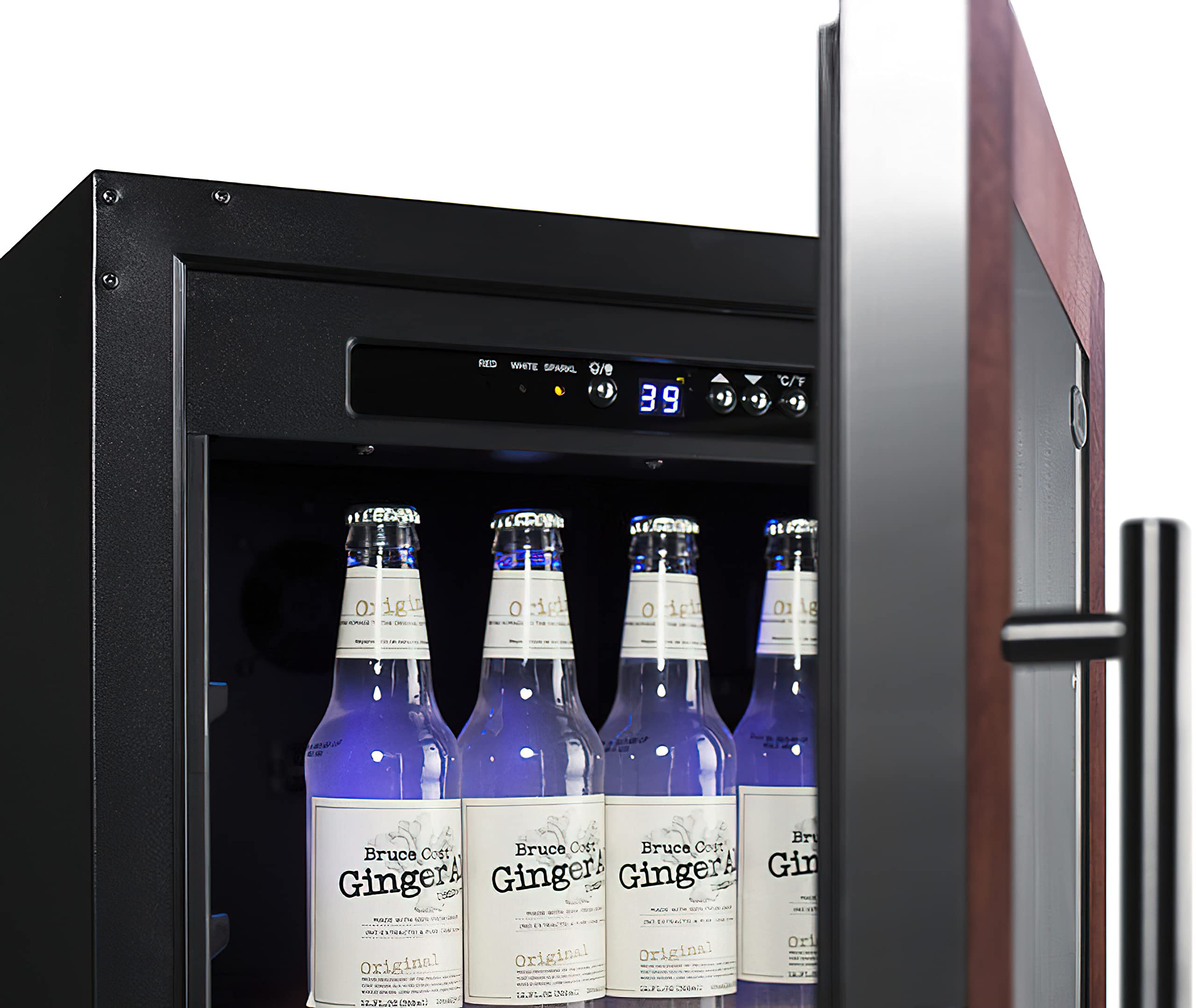 Summit Appliance Scr1841bpnr P18 Wide Built-In Beverage Center (Panel Not Included); Digital Display; 2.7 Cu.Ft. Capacity, LED Lighting; Automatic Defrost; Fully Finished Black Cabinet on Fridge.com - View 4