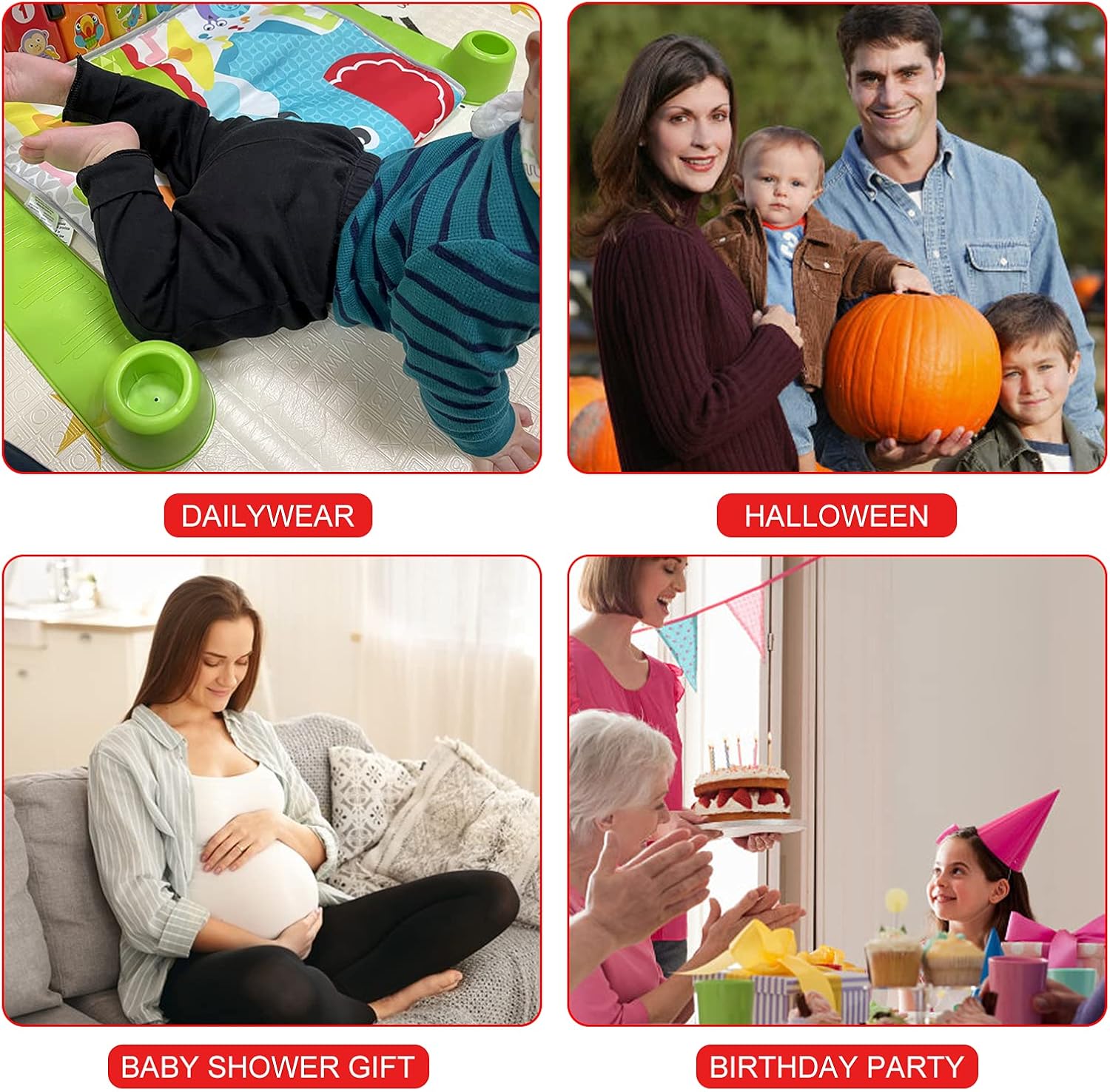 SOBOWO Solid Baby Sweatpants, Unisex Baby Toddler Cotton Crawling Pants for Newborn Boys Girls Pack of 2: Clothing