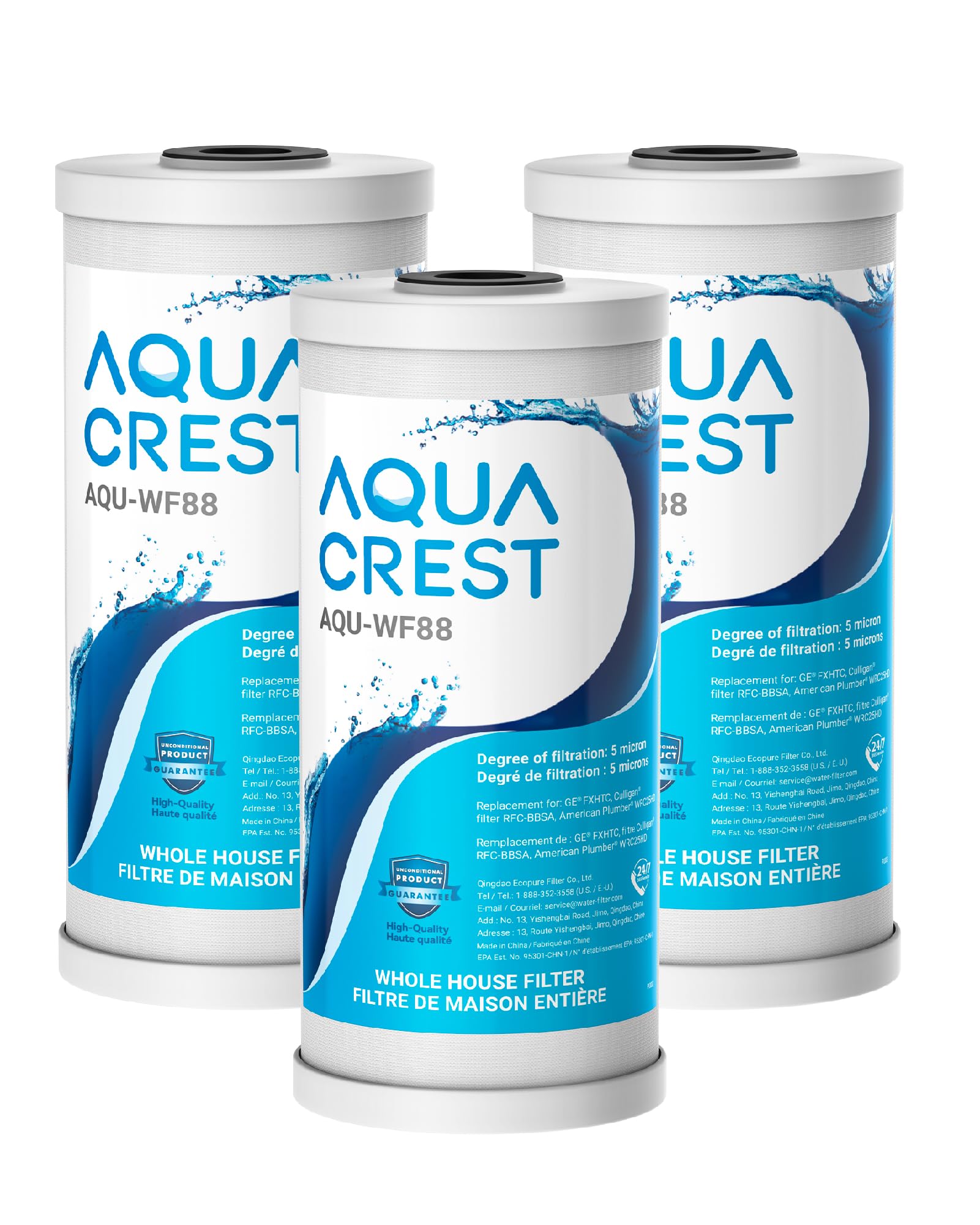 AQUA CREST FXHTC Sediment and Carbon Water Filter