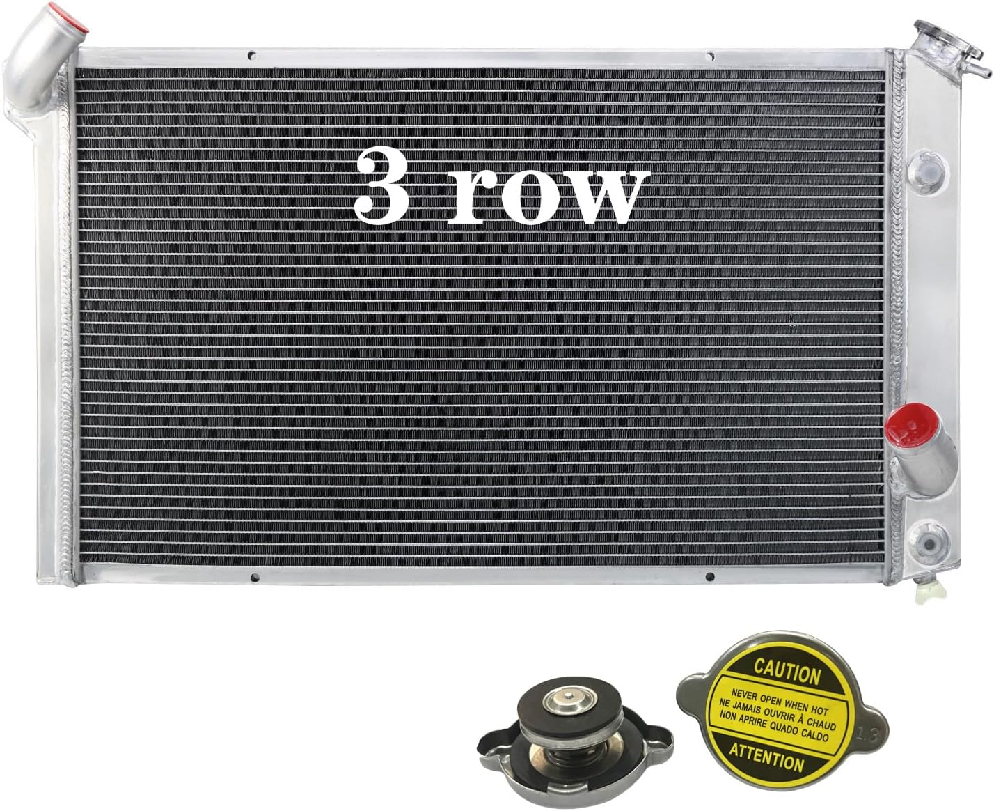 Radiator for 1973 1974 1975 1976 Chevy Corvette 5.7L 7.4L V8 3Row Aluminum Radiators