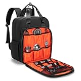 CURMIO Bartender Bag Travel Bartender Kit Backpack with Padded Compartments for Wine and Bar Tools Set, Bartender Carrying Bag for Home Indoor Outdoor Patio Party, Black, Bag Only, Patent Pending