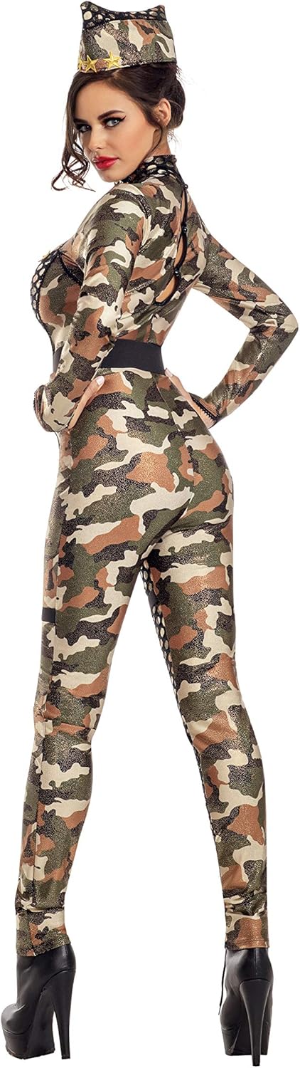 Party King Women's Adult Army Cadet Costume - Size Medium - Image 2