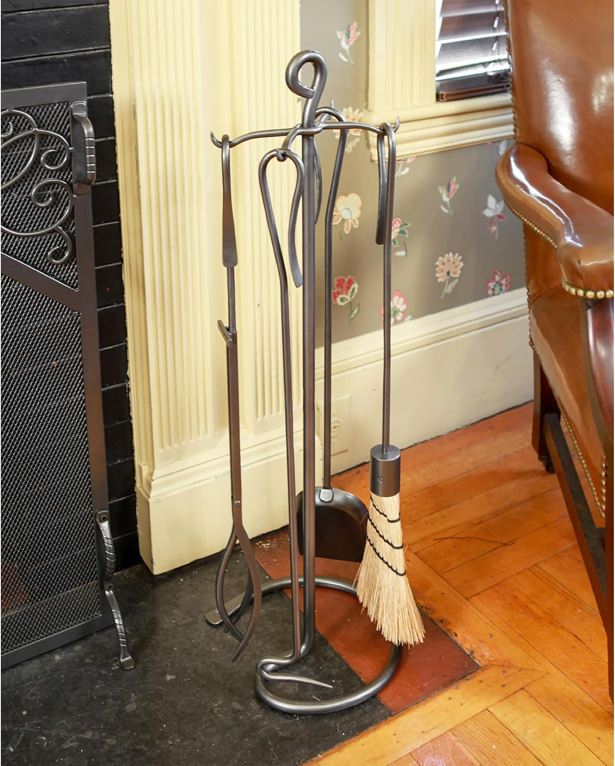 Minuteman International Shepherd's Hooks Fireplace Tool Set