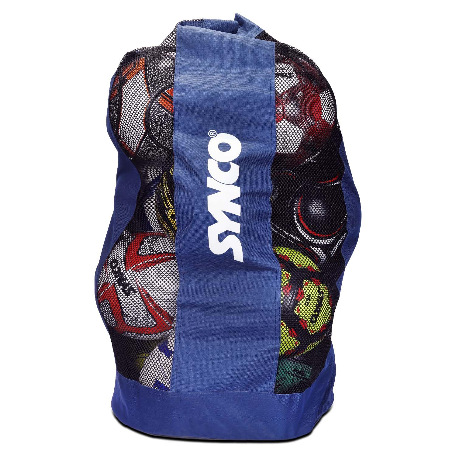 Synco Power Sports Bag | Extra Large Sports Ball Carrying Bag Upto 15 Balls | for Football, Basketball, Volleyball, Netball, Rugby, Beach Ball (Kit Bag) (Navy)-image-12