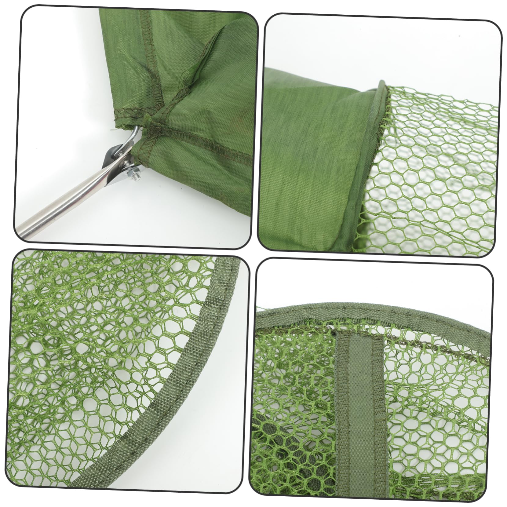 Nassa per Pezzi 2 Verde Nylon Pieghevole Pesci