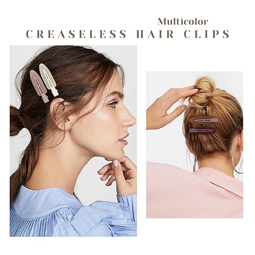 Miniatura 5 de Cptots 12 pinzas para el cabello sin doblez, sin arrugas, pinzas para el cabello sin abolladuras, pinzas para el cabello para aplicaciones de
