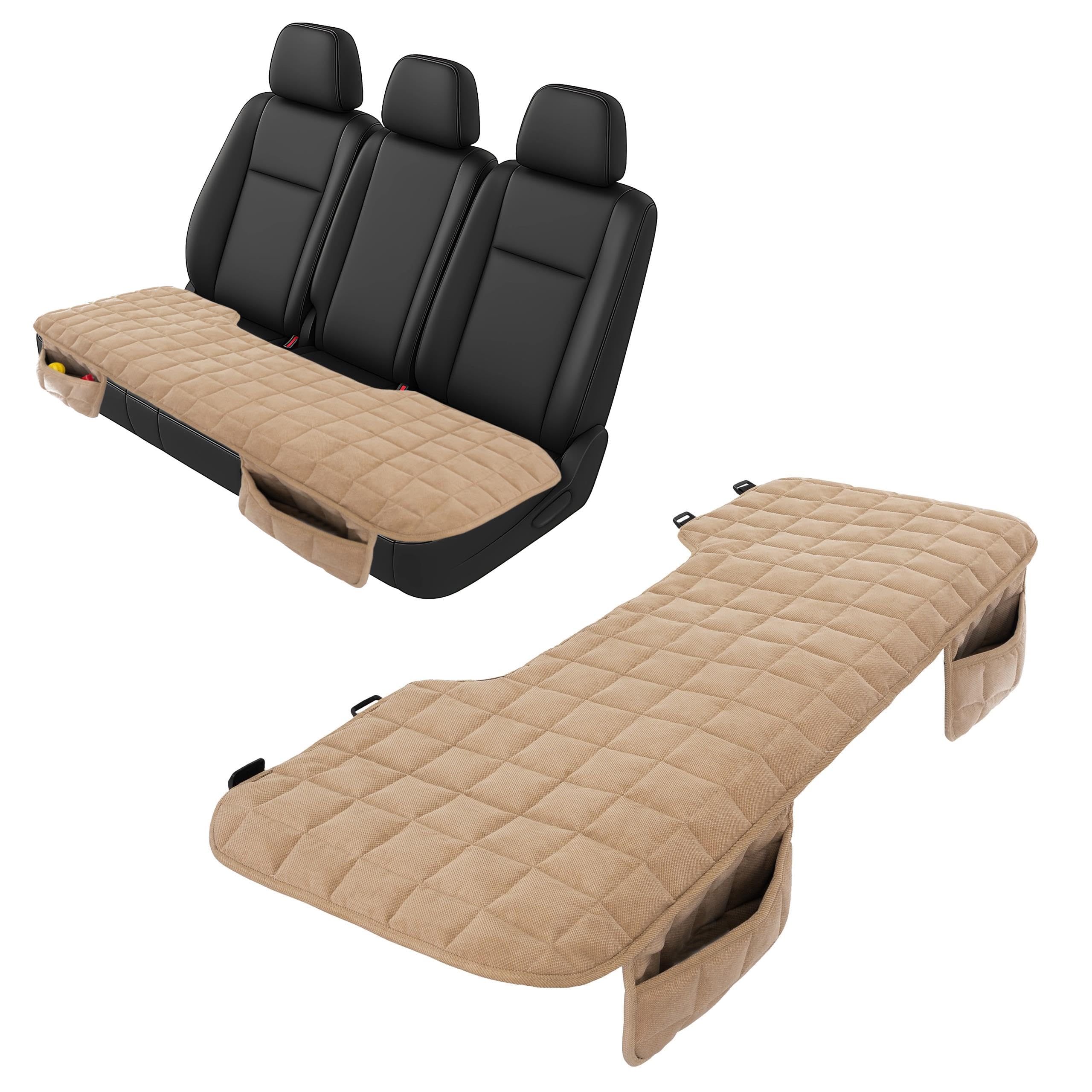 PillowPrim Koc dla psa na tylną kanapę – odporny na zarysowania koc ochronny dla psa na tylne siedzenie – ochrona wnętrza samochodu, vana, SUV – idealny dla dzieci i zwierząt domowych – 130 x 45 cm