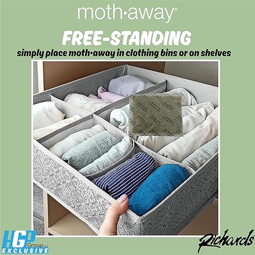 Miniatura 8 de Richards Homewares Moth Away - Repelente natural no tóxico a base de hierbas, 6 sobres jumbo