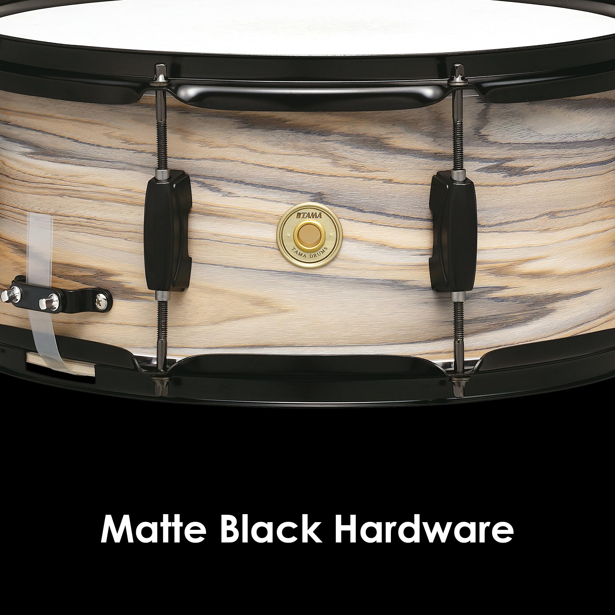 Tama Woodworks Snare 14"x6,5" Natural Zebrawood Wrap WP1465BK-NZW - Rullante