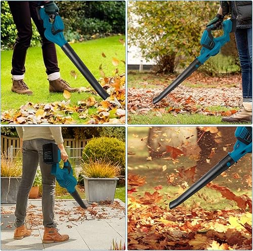 Miniatura 7 de ARyee Soplador de hojas inalámbrico, soplador de hojas eléctrico de 20 V para el cuidado del césped con batería de 5.0 Ah y cargador rápido, modo de