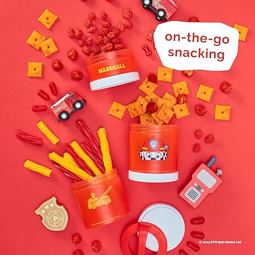 Miniatura 4 de Whiskware PAW Patrol - Contenedores apilables para bebés, niños y niños pequeños, 3 tazas apilables para aperitivos para la escuela y los viajes,