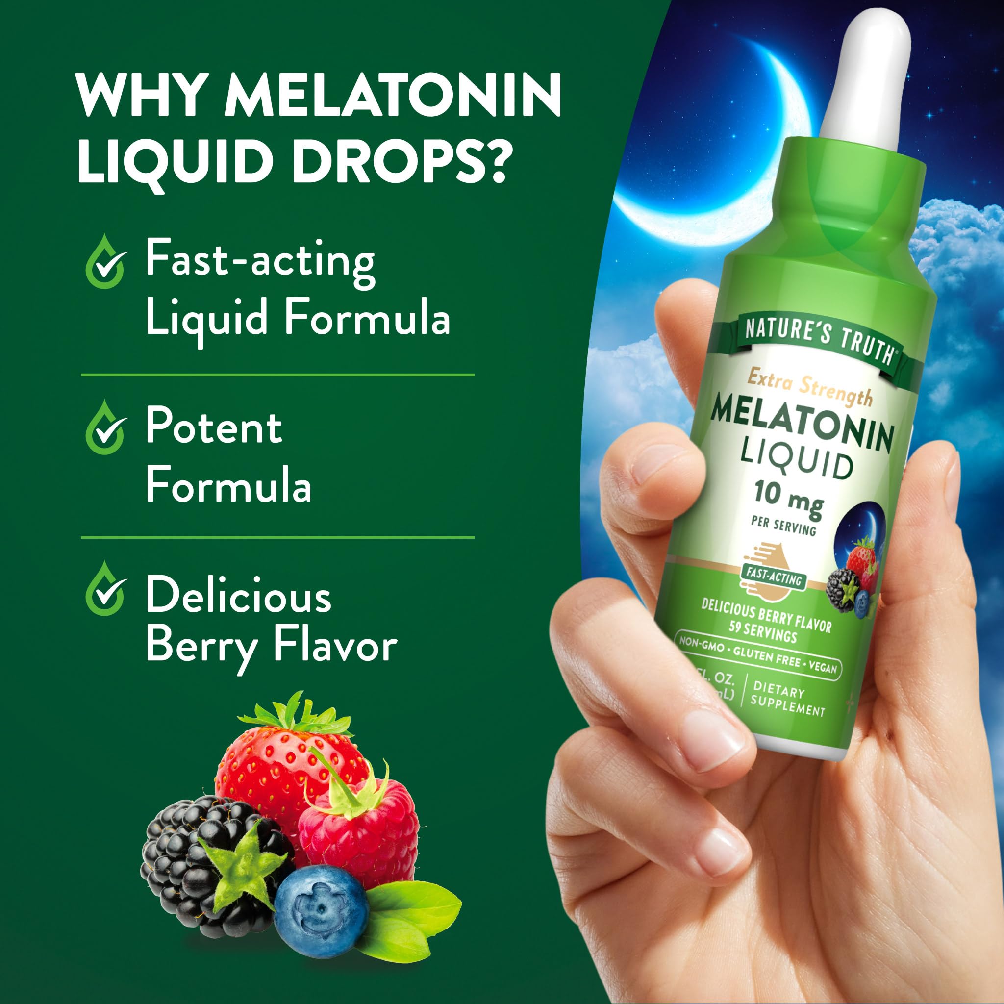 Nature's Truth Melatonin Liquid | 10 mg — Amazon image 3