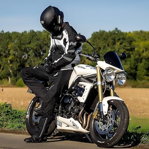 Miniatura 10 de Chaqueta textil para motocicleta de hombre, chaqueta para motociclista Dualsport y Enduro, transpirable, con armadura CE, resistente al agua