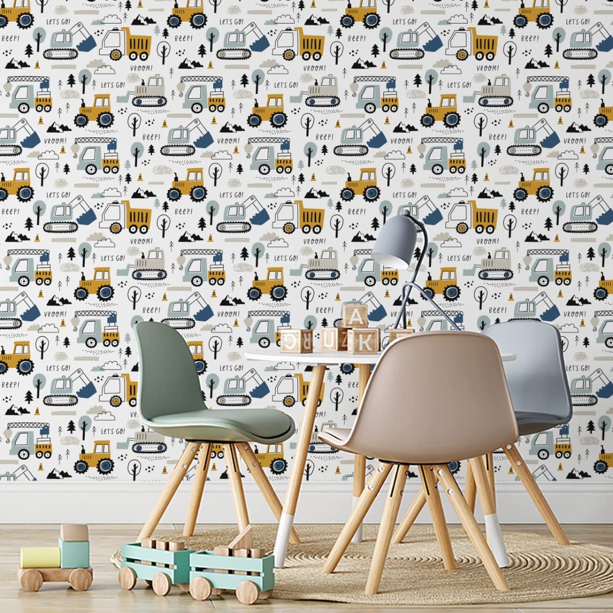 Fotobehang Scandinavische bergen voor een kinderkamer № u94604