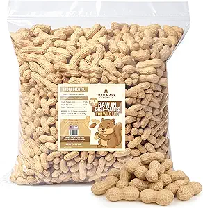 6 LB - Raw Peanuts for Squirrels, Raw in Shell Peanuts for Birds and Wildlife- Squirrel Food, Wild Bird Seed - Grown in The USA