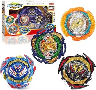 Battling Top Burst Stadium Battle Game Set,4 Spinning Tops 2 Launchers 1 Arena Combat Game,Battling Game Toys Birthday Gifts for 8-12 Boys Children Kids