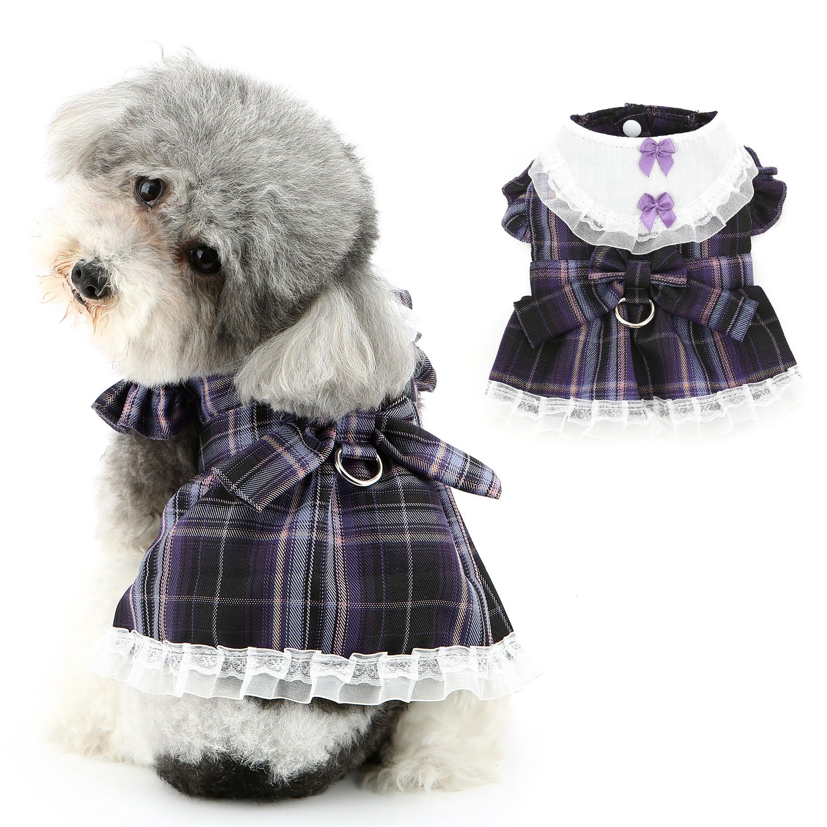 犬服ハンドメイドロリータワンピースご確認