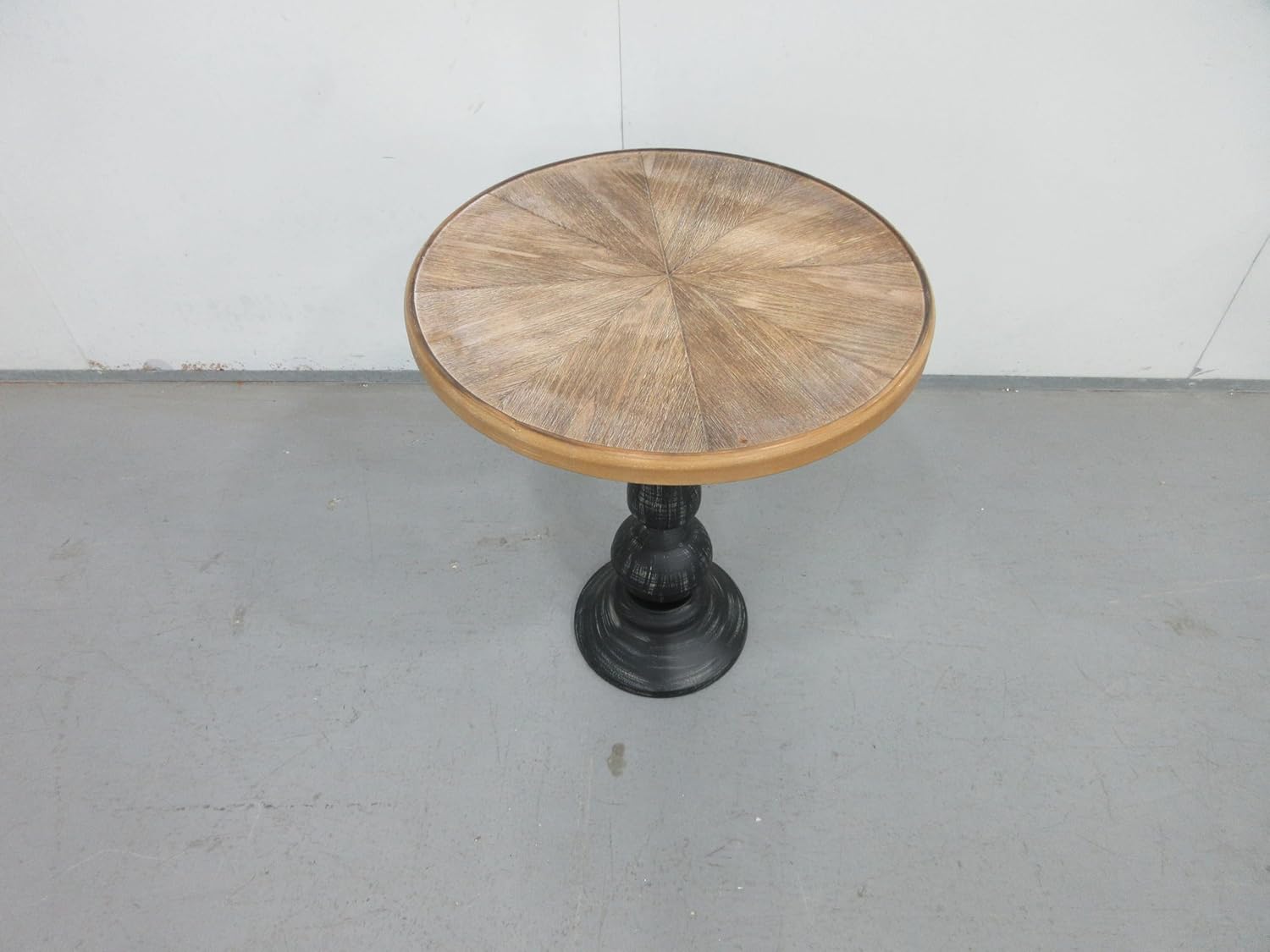 Modern Pedestal Side Table with Round Top
