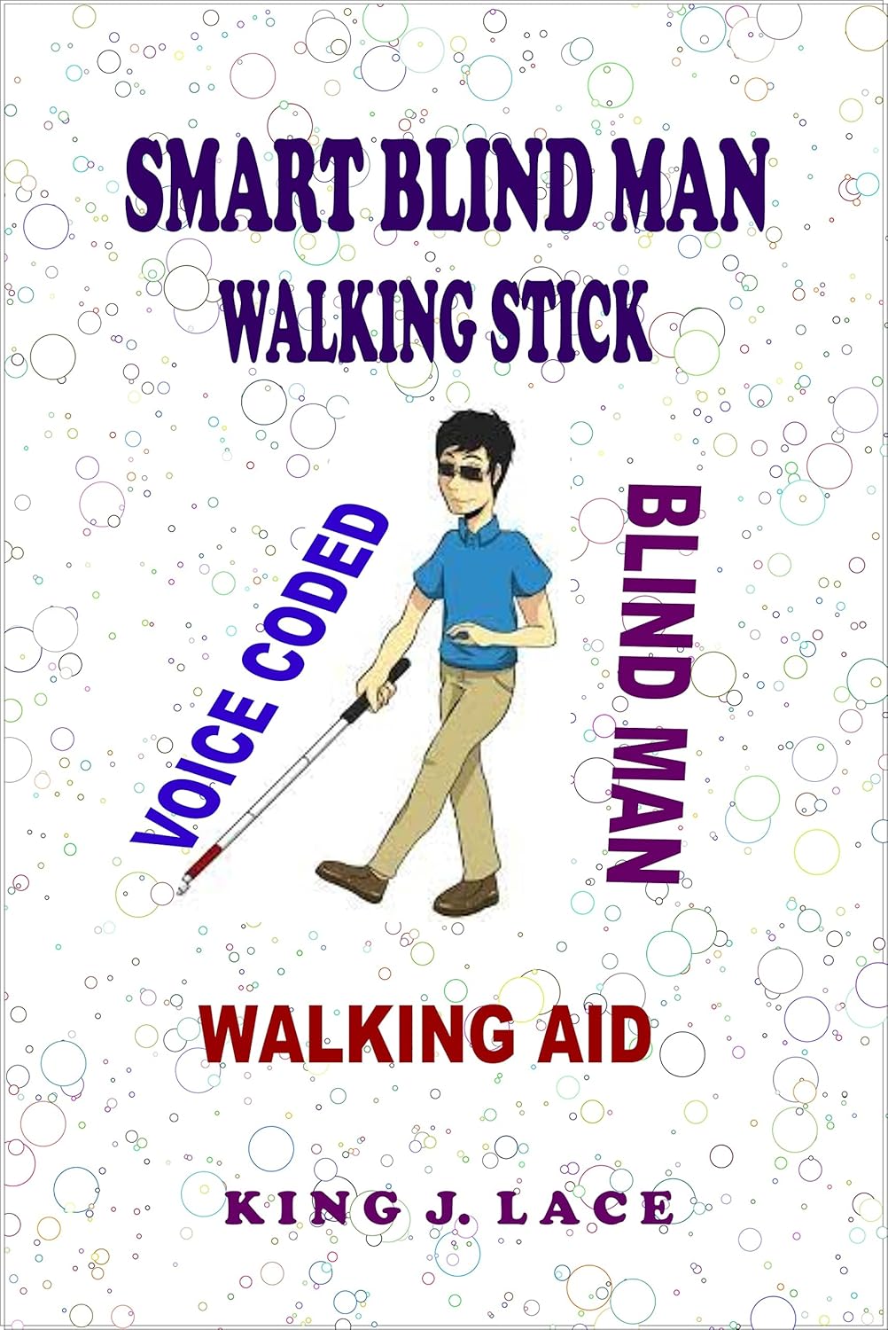 SMART BLIND MAN WALKING STICK VOICE CODED BLIND MAN WALKING STICK