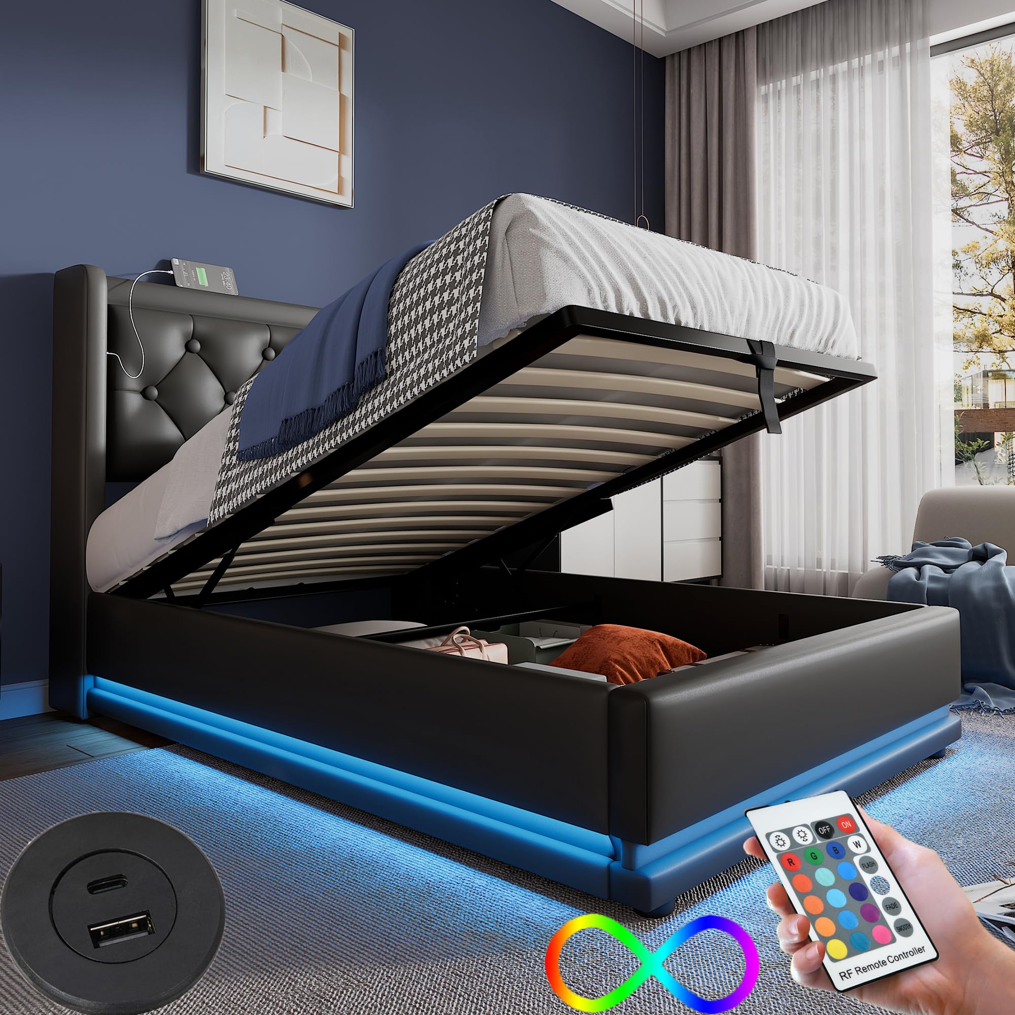 Letto Con Contenitore Letto Singolo Con Contenitoe 90x200 Cm Con