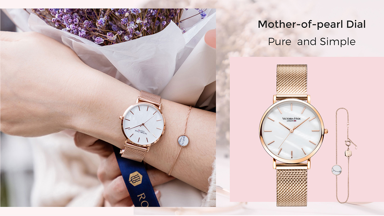Amazon.com: VICTORIA HYDE Rose Gold Watches for Women Analog