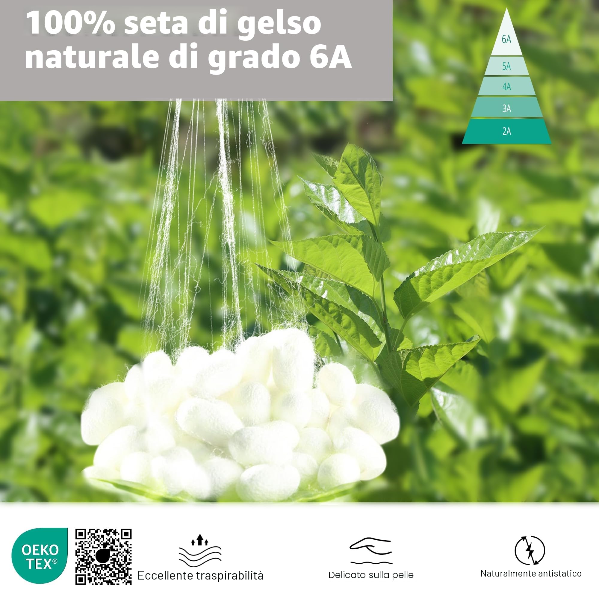 townssilk Federa seta cuscino,100% naturale seta di gelso 19momme,doppia faccia,benefica per capelli e pelle,ipoallergenica,cerniera nascosta,1 pz,50x75cm,Tortora