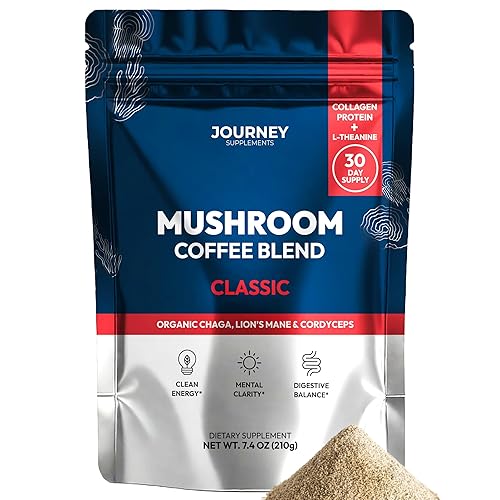 Mushroom Coffee with Collagen - Classic Blend – Adaptogenic Instant