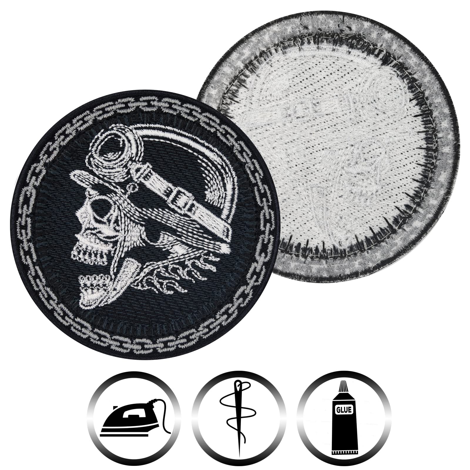 Motivo Ferro Su Stoffa, Distintivo Per Biker, Birra Pinta A 891960 - Foto 8