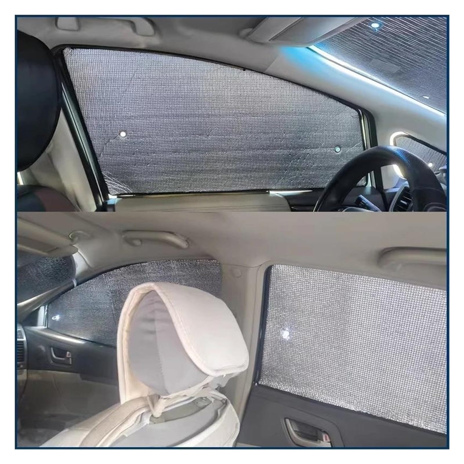Parasoles Laterales Para Jeep Para Grand Para Cherokee Para WK2 2014-2021 Parasoles Coche Cubiertas Visera Parabrisas(All Sunshades)