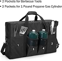 Vista 3 de samdew Camp Stove Carry Case, Camping Stove Storage Bag Compatible with Coleman 2-Burner Gas Stove, Portable Carrying Cover Compatible with Camp