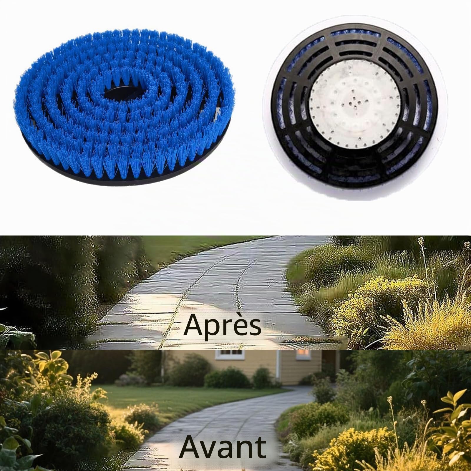 Lot de 2 têtes de brosse de rechange S8201 pour balai vapeur Shark S8201/S8001/S7000/S7201/S7000AMZ/S7005/S7020/S7001C - Nettoyage en profondeur des sols en bois dur et carrelage