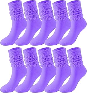 Medias de talla grande para mujer, 4 x 5 x 5 pares, calcetines de color sólido para mujer, calcetines altos hasta el muslo, calcetines suaves y elásticos gigantes