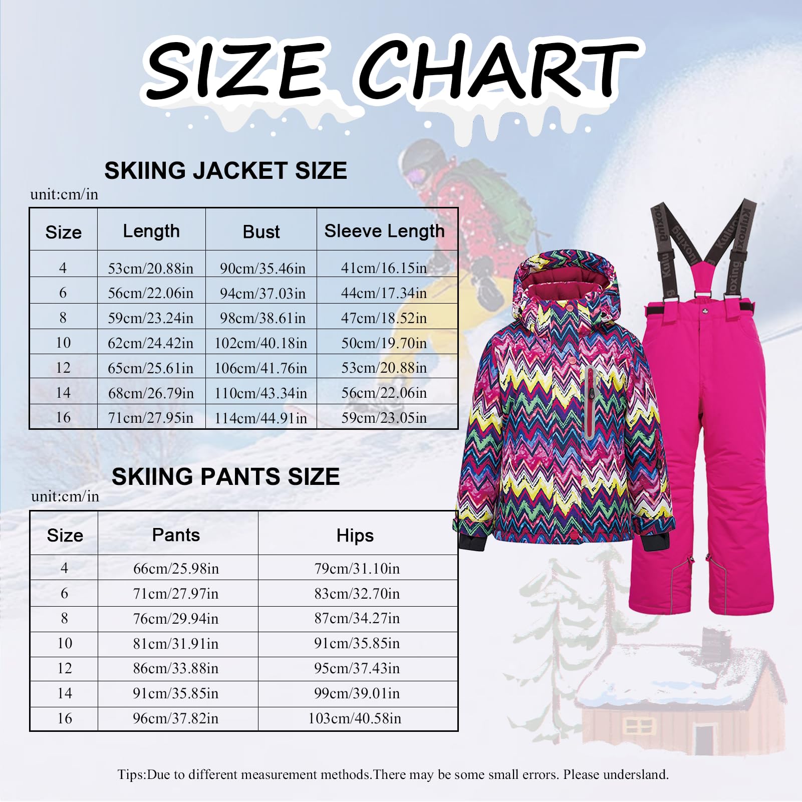 Conjunto de traje de esquí infantil de 2 piezas con capucha, traje de nieve impermeable a prueba de viento para niños y niñas, chaqueta de esquí cálida y pantalones de esquí, color morado