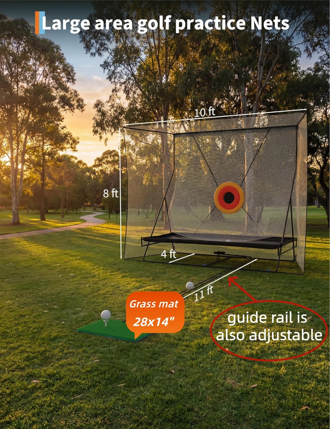 10x8Ft Golf Practice Net