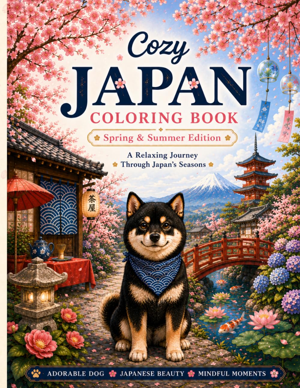 Cozy Japan Coloring Book: Spring & Summer Edition
