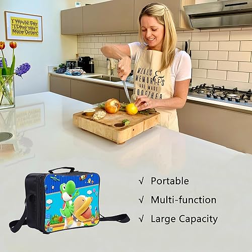 Miniatura 5 de Qushy Yoshi's Crafted World - Lonchera unisex para picnic (I)